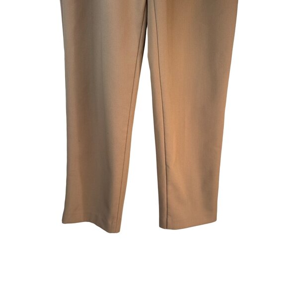Zara Womens M Camel High-Waist Trousers Polyester & Viscose - Picture 9 of 15
